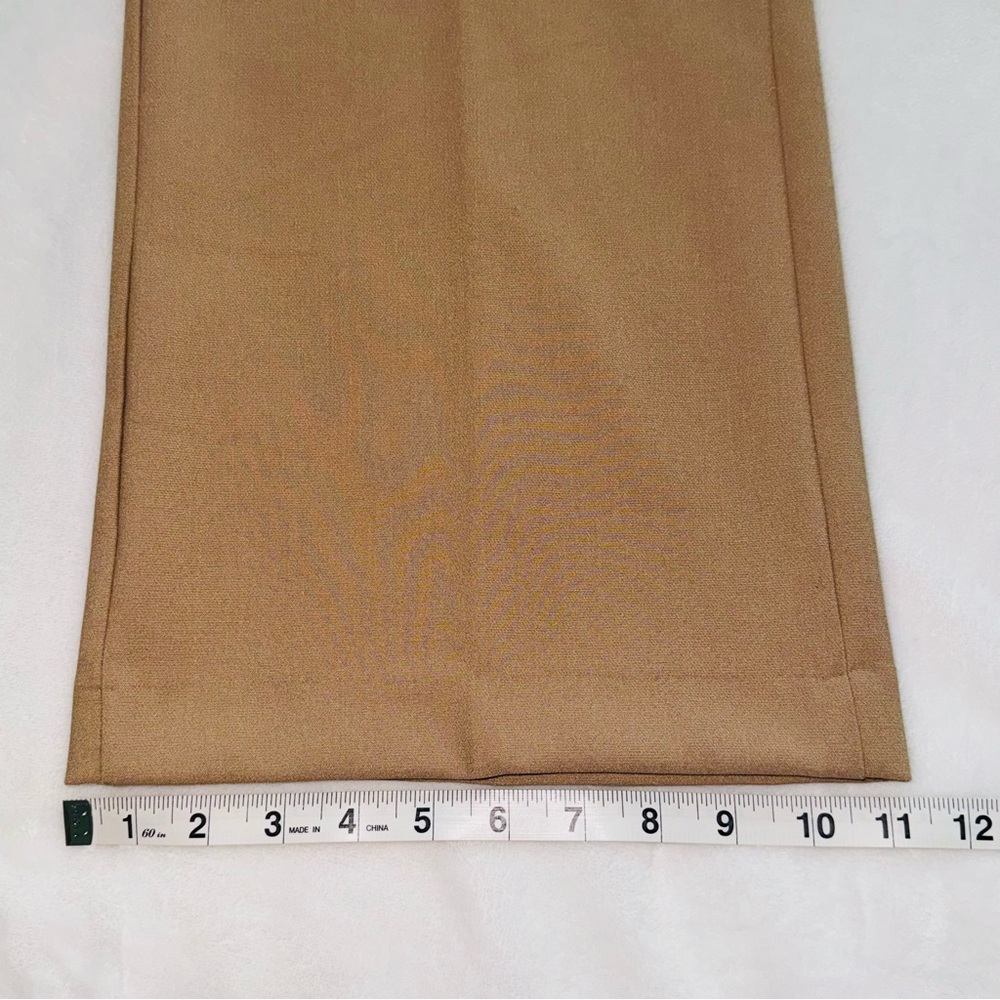 Zara Women’s High Waisted Wide Leg Full Length Dress Pants Size XS Tan - Picture 9 of 11
